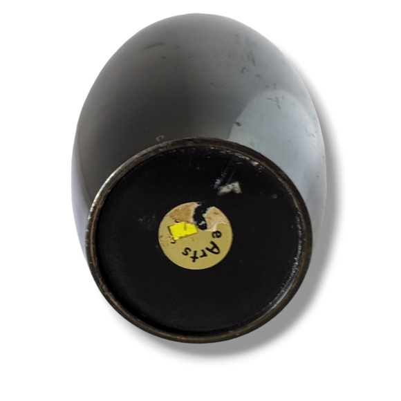 Vintage Japanese Fine Arts Etched Mixed Metal Vase Gold Silver Brass Bronze - Picture 4 of 7